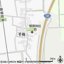 福島県喜多方市豊川町一井五百苅周辺の地図