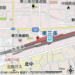 三条警察署東三条駅前交番周辺の地図