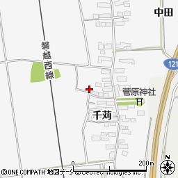 福島県喜多方市豊川町一井千苅147周辺の地図