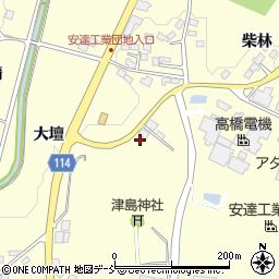 福島県二本松市渋川大壇周辺の地図
