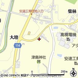 福島県二本松市渋川（大壇）周辺の地図