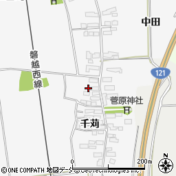 福島県喜多方市豊川町一井千苅151周辺の地図