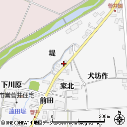 福島県喜多方市豊川町一井（堤）周辺の地図