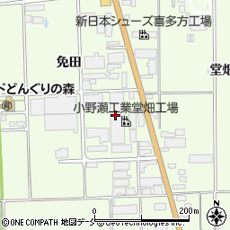 小野瀬工業株式会社　堂畑工場周辺の地図