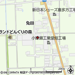 福島県喜多方市豊川町高堂太免田周辺の地図