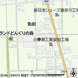 福島県喜多方市豊川町高堂太（免田）周辺の地図