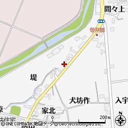 福島県喜多方市豊川町一井（犬坊作）周辺の地図