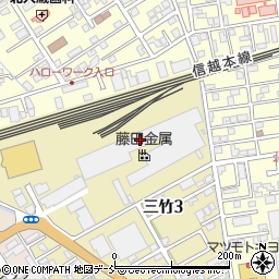 藤田金属三条支店工場周辺の地図