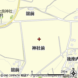 福島県二本松市渋川神社前周辺の地図