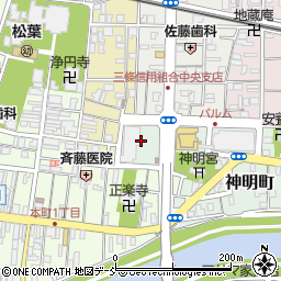 第四北越銀行三条東支店周辺の地図
