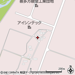 福島県喜多方市豊川町米室柳原周辺の地図