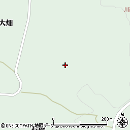 福島県二本松市下川崎飯坂周辺の地図