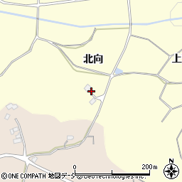 福島県二本松市渋川北向周辺の地図