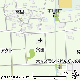 福島県喜多方市豊川町高堂太（穴田）周辺の地図