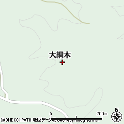 福島県川俣町（伊達郡）大綱木（大畑）周辺の地図