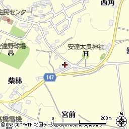 福島県二本松市渋川宮久保25周辺の地図