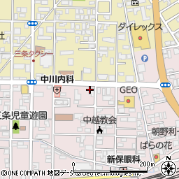 新潟縣信用組合三条東支店周辺の地図