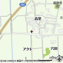福島県喜多方市豊川町高堂太高里1139周辺の地図