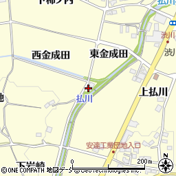 福島県二本松市渋川東金成田周辺の地図