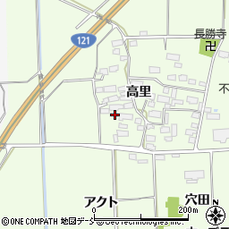 福島県喜多方市豊川町高堂太高里1134周辺の地図