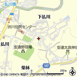 福島県二本松市渋川宮久保13周辺の地図