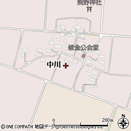 福島県喜多方市豊川町米室中川周辺の地図