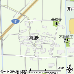 福島県喜多方市豊川町高堂太高里周辺の地図
