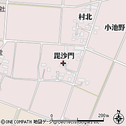 福島県喜多方市豊川町米室毘沙門周辺の地図