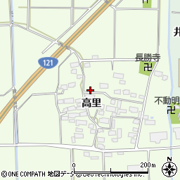 福島県喜多方市豊川町高堂太高里1109周辺の地図