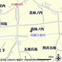 福島県二本松市渋川南柿ノ内周辺の地図