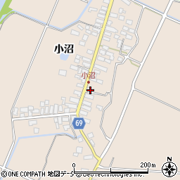 福島県喜多方市熊倉町新合小沼24-1周辺の地図