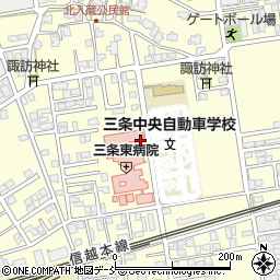 新潟県三条市北入蔵周辺の地図