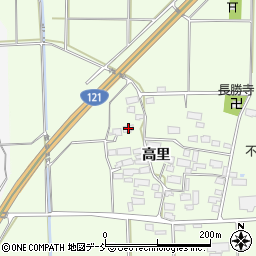 福島県喜多方市豊川町高堂太高里1121周辺の地図