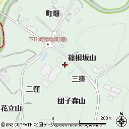 福島県二本松市下川崎三窪周辺の地図