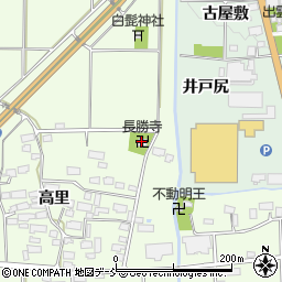 長勝寺周辺の地図