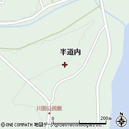 福島県二本松市下川崎半道内周辺の地図