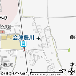 福島県喜多方市豊川町一井（八百苅）周辺の地図