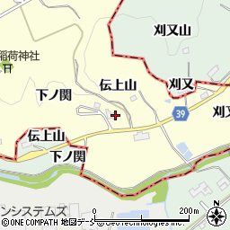 福島県福島市松川町下川崎（下ノ関）周辺の地図