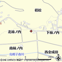 福島県二本松市渋川北柿ノ内周辺の地図