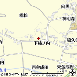 福島県二本松市渋川椙松周辺の地図