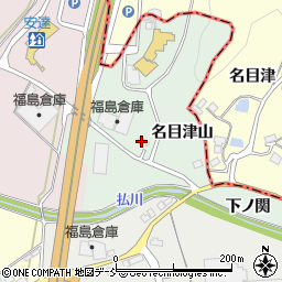 福島県二本松市下川崎上平周辺の地図