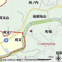 福島県二本松市下川崎篠根坂山6-5周辺の地図