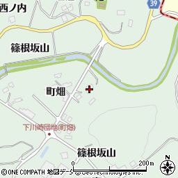 福島県二本松市下川崎篠根坂山41周辺の地図
