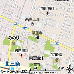 乗蓮寺周辺の地図