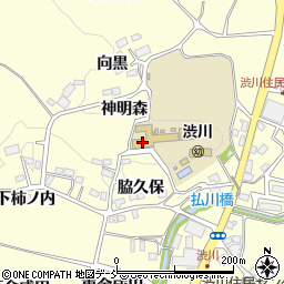 福島県二本松市渋川（神明森）周辺の地図
