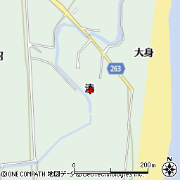 福島県南相馬市原町区下渋佐湊周辺の地図