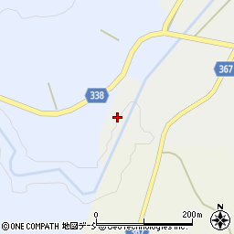 福島県西会津町（耶麻郡）新郷大字笹川（欠ノ下）周辺の地図