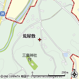 福島県二本松市下川崎荒屋敷周辺の地図