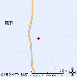 福島県相馬郡飯舘村飯樋滝下54周辺の地図