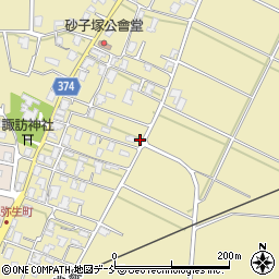 新潟県燕市砂子塚991-1周辺の地図